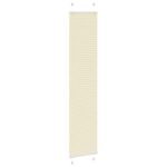 vidaXL Skladaná roleta krémová 40x200 cm šírka látky 39,4 cm polyester – Obrázok 3
