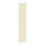 vidaXL Skladaná roleta krémová 40x200 cm šírka látky 39,4 cm polyester – Obrázok 4