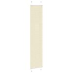 vidaXL Skladaná roleta krémová 50x200 cm, šírka látky 49,4 cm, polyester – Obrázok 3