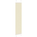 vidaXL Skladaná roleta krémová 50x200 cm, šírka látky 49,4 cm, polyester – Obrázok 4