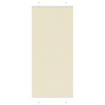 vidaXL Skladaná roleta krémová 95x200 cm, šírka látky 94,4 cm, polyester