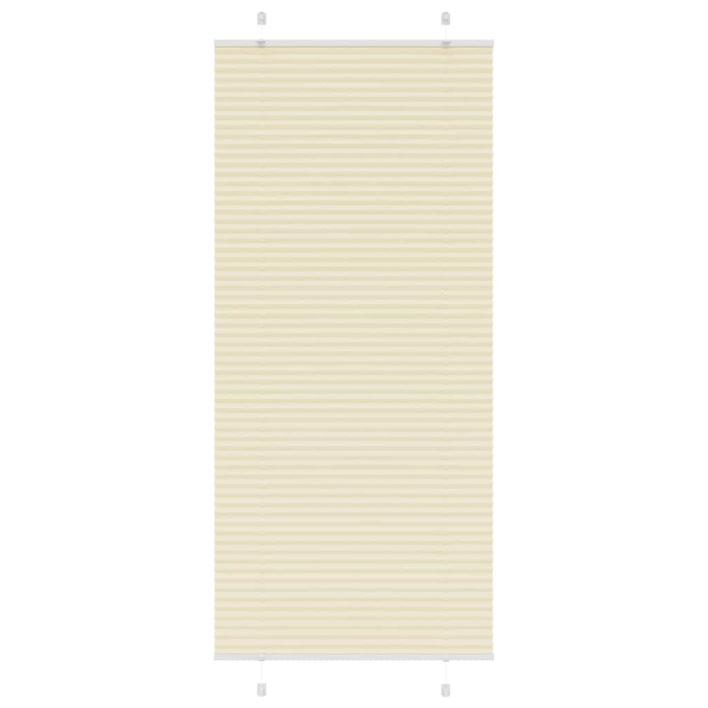 4015312_1.jpg vidaXL Skladaná roleta krémová 95x200 cm, šírka látky 94,4 cm, polyester – Obrázok 1