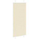 vidaXL Skladaná roleta krémová 95x200 cm, šírka látky 94,4 cm, polyester – Obrázok 4