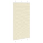 vidaXL Skladaná roleta krémová 105x200 cm, šírka látky 104,4 cm, polyester – Obrázok 3