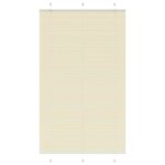 vidaXL Skladaná roleta krémová 110x200 cm, šírka látky 109,4 cm, polyester