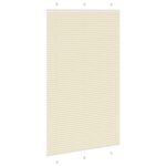 vidaXL Skladaná roleta krémová 120x200 cm, šírka látky 119,4 cm, polyester – Obrázok 4