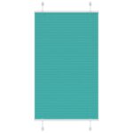 vidaXL Plisovaná roleta petrolejovo zelená 80x100 cm šírka látky 79,4 cm polyester