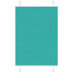 vidaXL Plisovaná roleta petrolejovo zelená 85x100 cm šírka látky 84,4 cm polyester