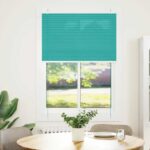 vidaXL Plisovaná roleta petrolejovo zelená 95x100 cm šírka látky 94,4 cm polyester – Obrázok 2