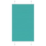 vidaXL Plisovaná roleta petrolejovo zelená 75x150 cm šírka látky 74,4 cm polyester