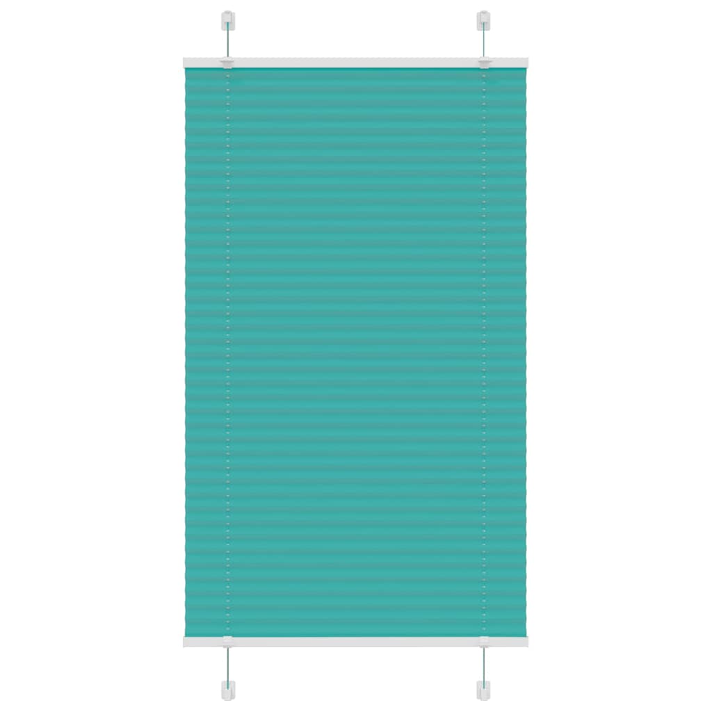 4015393_1.jpg vidaXL Plisovaná roleta petrolejovo zelená 75x150 cm šírka látky 74,4 cm polyester – Obrázok 1