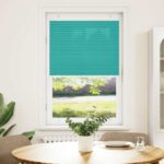 vidaXL Plisovaná roleta petrolejovo zelená 75x150 cm šírka látky 74,4 cm polyester – Obrázok 2