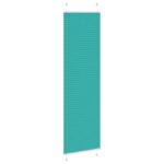 vidaXL Plisovaná roleta petrolejovo zelená 60x200 cm šírka látky 59,4 cm polyester – Obrázok 3