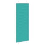 vidaXL Plisovaná roleta petrolejovo zelená 70x200 cm šírka látky 69,4 cm polyester – Obrázok 3