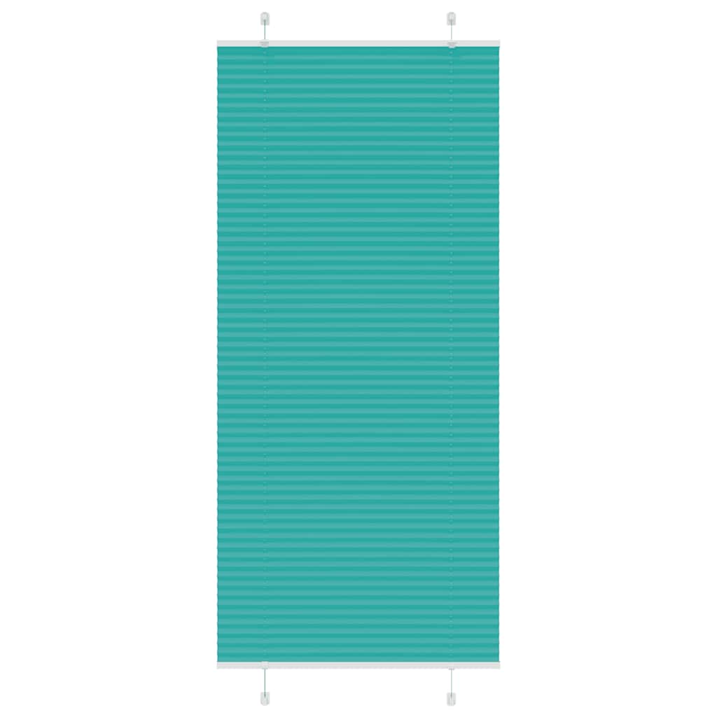4015414_1.jpg vidaXL Plisovaná roleta petrolejovo zelená 95x200 cm šírka látky 94,4 cm polyester – Obrázok 1