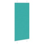 vidaXL Plisovaná roleta petrolejovo zelená 95x200 cm šírka látky 94,4 cm polyester – Obrázok 3