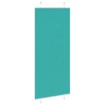 vidaXL Plisovaná roleta petrolejovo zelená 95x200 cm šírka látky 94,4 cm polyester – Obrázok 4