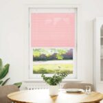 vidaXL Plisovaná roleta ružová 70x100 cm šírka látky 69,4 cm polyester – Obrázok 2