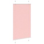 vidaXL Plisovaná roleta ružová 70x100 cm šírka látky 69,4 cm polyester – Obrázok 3