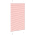 vidaXL Plisovaná roleta ružová 70x100 cm šírka látky 69,4 cm polyester – Obrázok 4