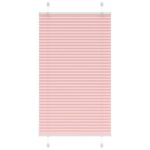 vidaXL Plisovaná roleta ružová 75x100 cm šírka látky 74,4 cm polyester