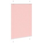 vidaXL Plisovaná roleta ružová 85x100 cm šírka látky 84,4 cm polyester – Obrázok 3