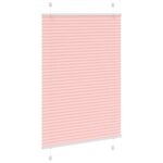 vidaXL Plisovaná roleta ružová 90x100 cm šírka látky 89,4 cm polyester – Obrázok 3