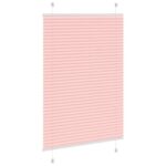 vidaXL Plisovaná roleta ružová 90x100 cm šírka látky 89,4 cm polyester – Obrázok 4