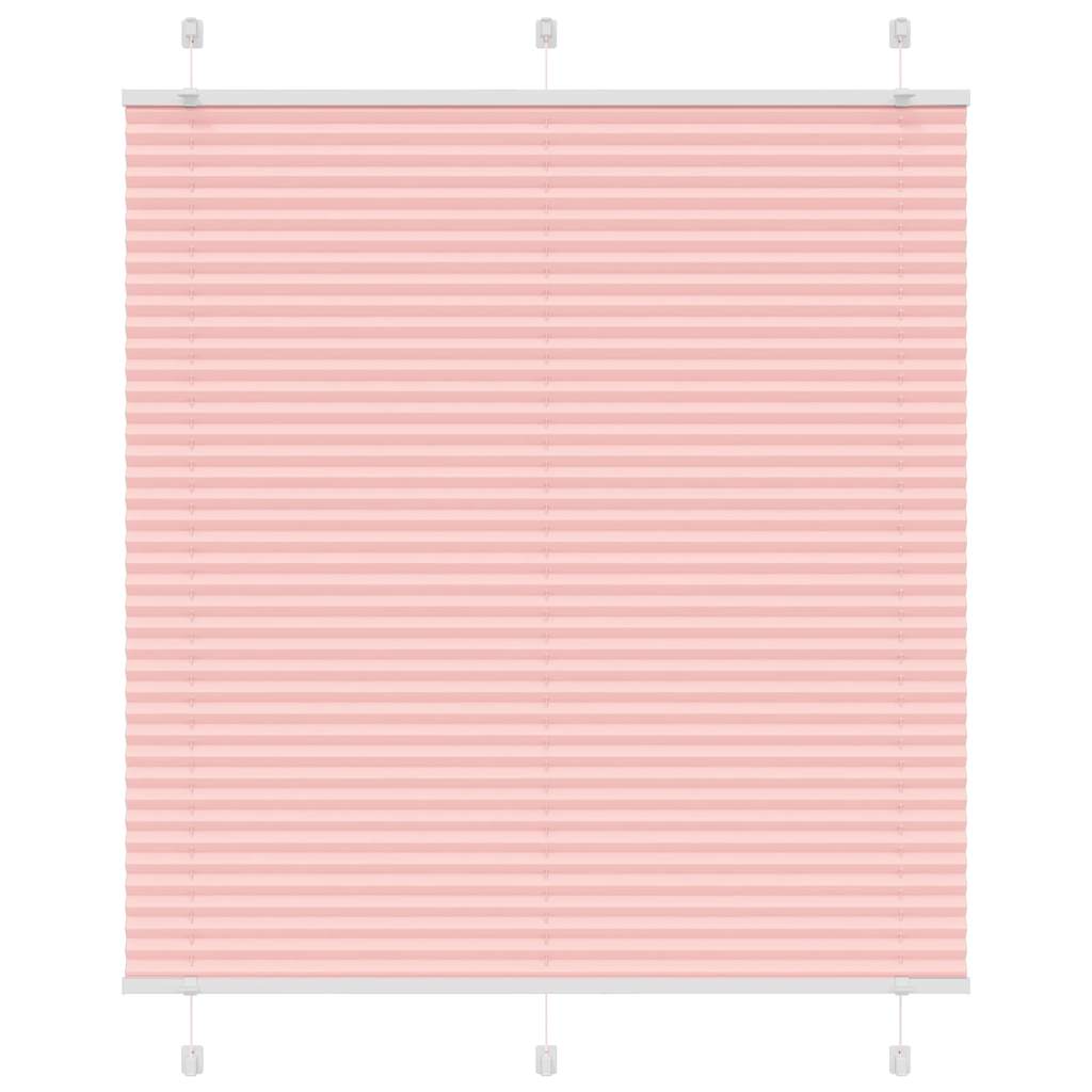 4015435_1.jpg vidaXL Plisovaná roleta ružová 115x100 cm šírka látky 114,4 cm polyester – Obrázok 1