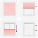 vidaXL Plisovaná roleta ružová 115x100 cm šírka látky 114,4 cm polyester – Obrázok 7