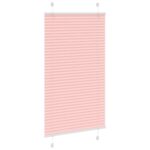 vidaXL Plisovaná roleta ružová 75x150 cm šírka látky 74,4 cm polyester – Obrázok 3