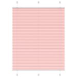 vidaXL Plisovaná roleta ružová 110x150 cm šírka látky 109,4 cm polyester