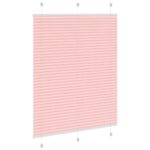 vidaXL Plisovaná roleta ružová 110x150 cm šírka látky 109,4 cm polyester – Obrázok 4