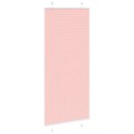 vidaXL Plisovaná roleta ružová 90x200 cm šírka látky 89,4 cm polyester – Obrázok 3