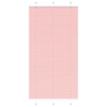 vidaXL Plisovaná roleta ružová 110x200 cm šírka látky 109,4 cm polyester