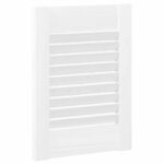 vidaXL Dvierka skrinky s lamelovým dizajnom biele 39,5x29,5 cm – Obrázok 5