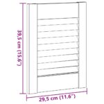 vidaXL Dvierka skrinky s lamelovým dizajnom biele 39,5x29,5 cm – Obrázok 9