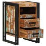 vidaXL Nočný stolík 40x40x59 cm masívne recyklované drevo – Obrázok 2
