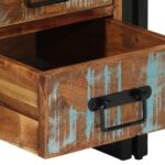 vidaXL Nočný stolík 40x40x59 cm masívne recyklované drevo – Obrázok 7