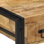 vidaXL Nočný stolík 40x40x50 cm masívne surové drevo mango – Obrázok 6