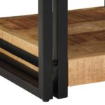 vidaXL Nočný stolík 40x40x50 cm masívne surové drevo mango – Obrázok 8