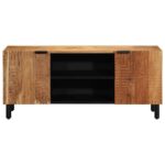 vidaXL TV skrinka 105x33x46 cm masívne drevo akácia – Obrázok 3
