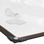 vidaXL Priehľadná plachta s očkami 1x5 m polyetylénová – Obrázok 4