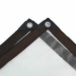 vidaXL Priehľadná plachta s očkami 1x8 m polyetylénová – Obrázok 6