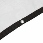 vidaXL Priehľadná plachta s očkami 1x8 m polyetylénová – Obrázok 7