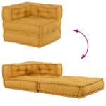 vidaXL Modulárna pohovka, žltá 70x70x54, látková – Obrázok 10