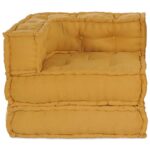 vidaXL Modulárna pohovka, žltá 70x70x54, látková – Obrázok 4