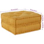 vidaXL Modulárna pohovka, žltá 70x70x36, látková – Obrázok 11