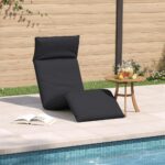 vidaXL Skladacie ležadlo čierne 175x54x8,5 cm oxfordská látka – Obrázok 3