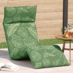 vidaXL Skladacie ležadlo s listovým vzorom 175x54x8,5 cm, oxfordská látka